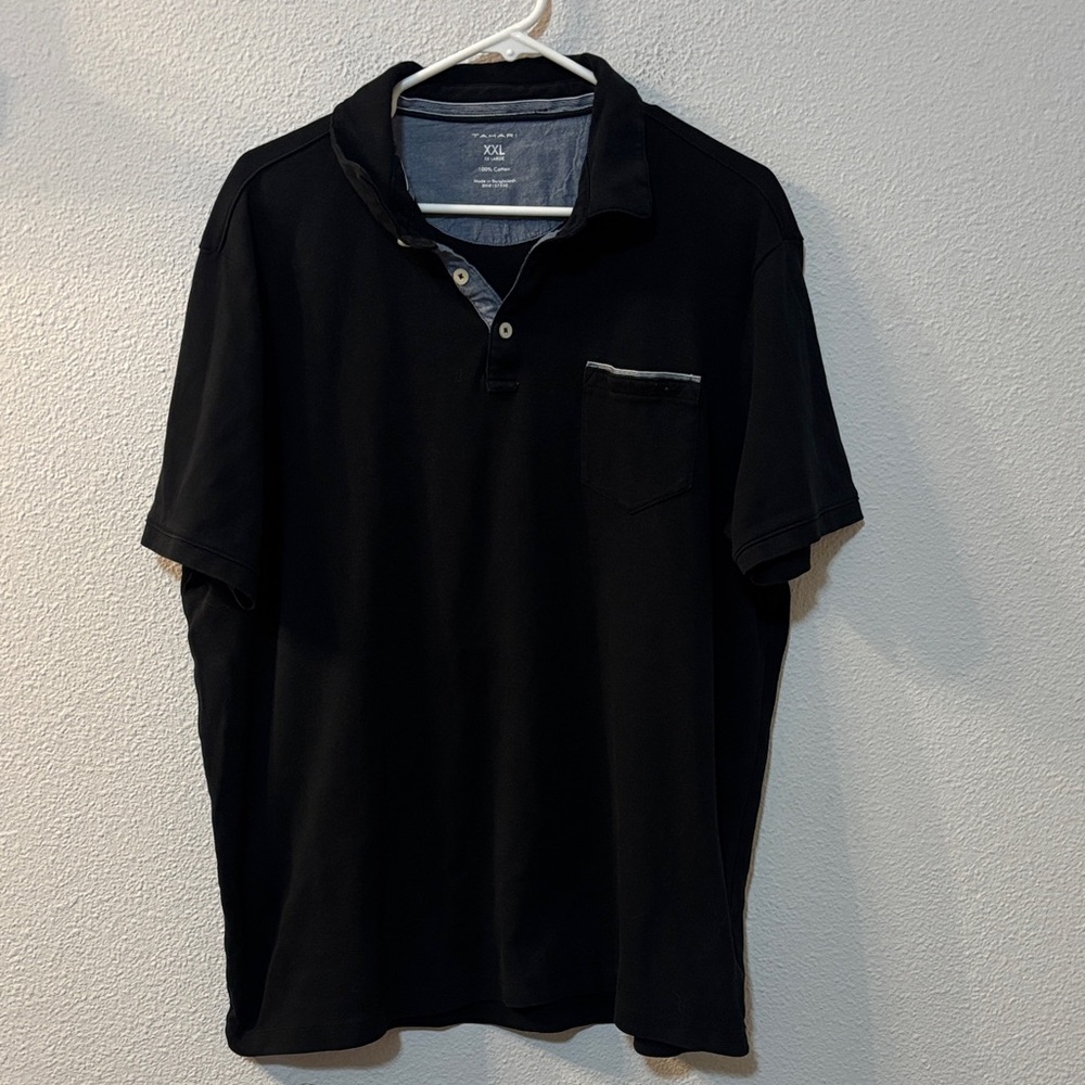Tahari Men's Black Polo Shirt